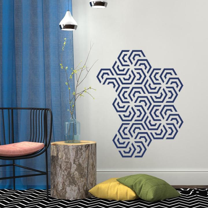 Image du produit Walplus Motif de géométrie polygonale (90 x 30 cm)