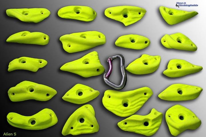 Move It Climbingholds Alien S Klettergriffe-Set (Neon Pink)
