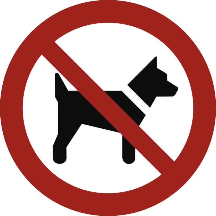 Immagine prodotto Moravia Cartello di divieto Vietato l'accesso ai cani Alluminio, Ø 315 mm