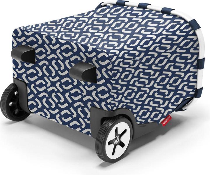 Image du produit reisenthel Chariot à provisions Carrycruiser Signature bleu marine/blanc