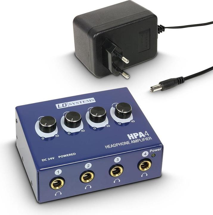 LD Systems Kopfhörerverstärker LDHPA4 Bla (Klangregelung)