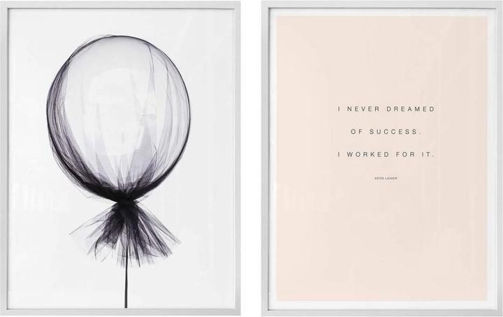Produktbild Trenddeko Set mit Bilderrahmen I never dreamed of Success (2er Set) (40 x 50 cm)