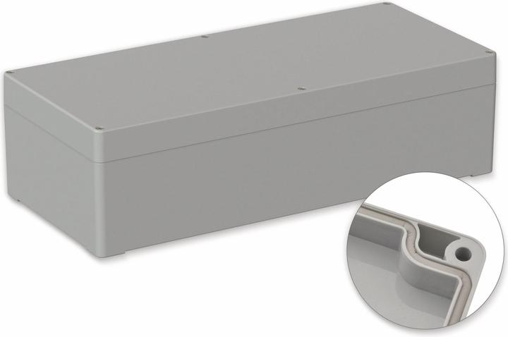 Image du produit Pollini Boîtier, 5U250100, 360x160x100 mm POLLIN, IP66, gris clair