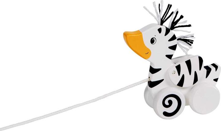 Goki Giocattolo da tirare Zebra Duck