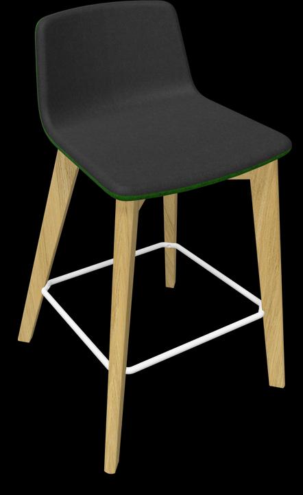 Black, green melange, White, Ash natural light grey stained