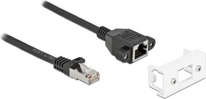 Delock Cavo di estensione di rete per Easy 45 modulo S/FTP RJ45 maschio a RJ45 femmina Cat.6A 3 m nero (S/FTP, CAT6a, 3 m)