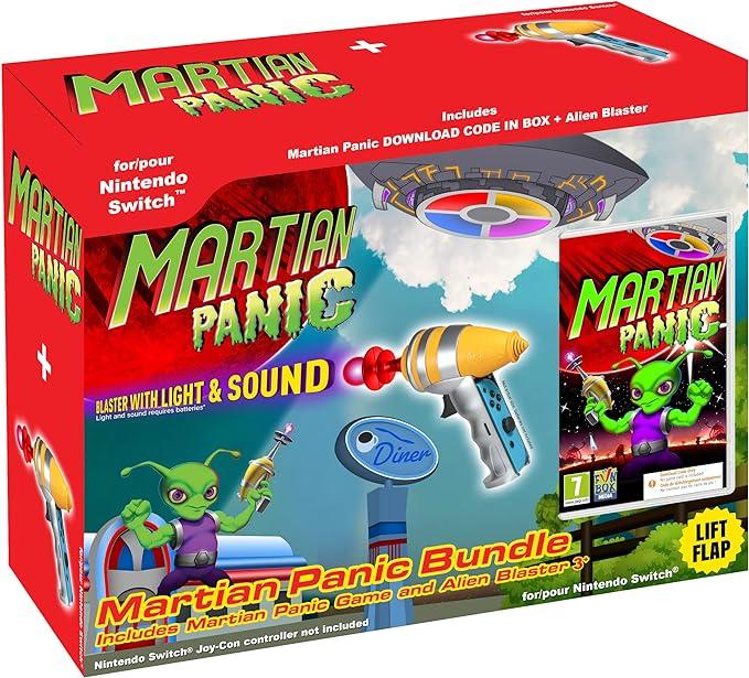 Immagine prodotto FunBox Media Gioco Martian Panic e bundle con pistola blaster (Switch, Switch Lite, Switch OLED)