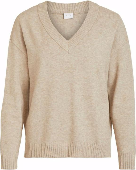 Image du produit Vila Pull en tricot oversize et à col en V (XL)