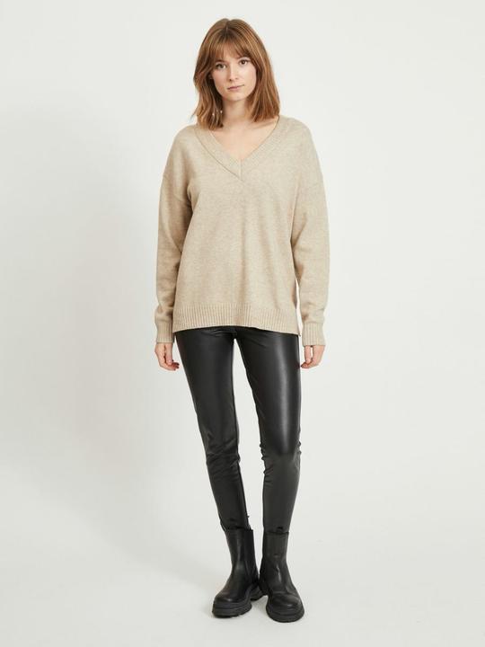 Image du produit Vila Pull en tricot oversize et à col en V (XL)