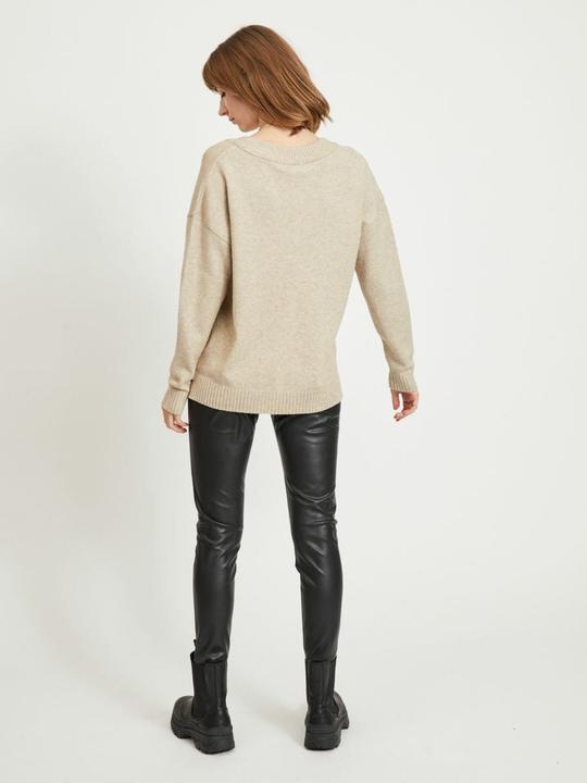 Image du produit Vila Pull en tricot oversize et à col en V (XL)