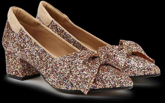 Actual product image Angulus Pump Sparkling Glitter Bow (39)
