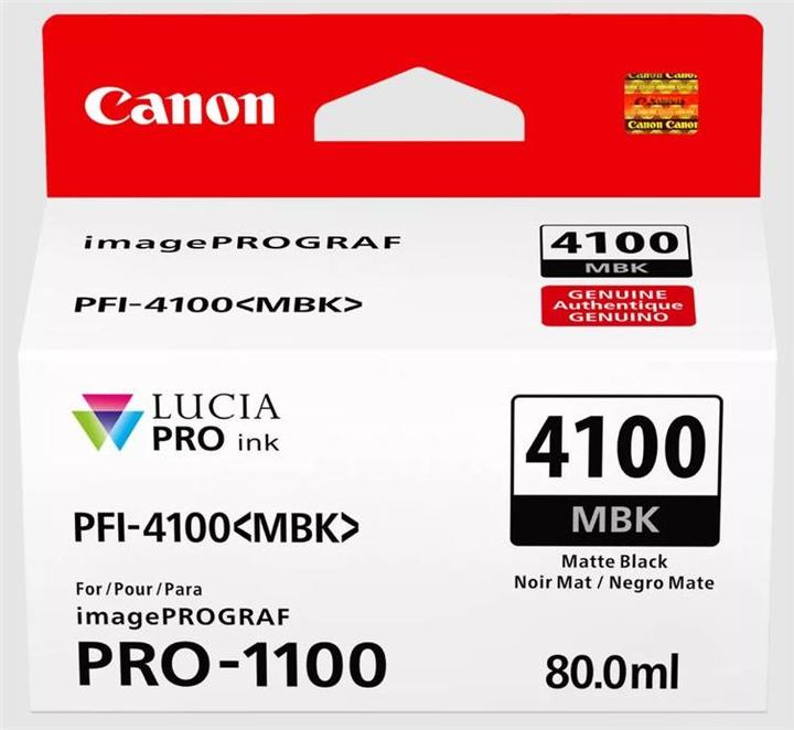 Label énergétique Canon PFI-4100 MBK noir mat (CF)