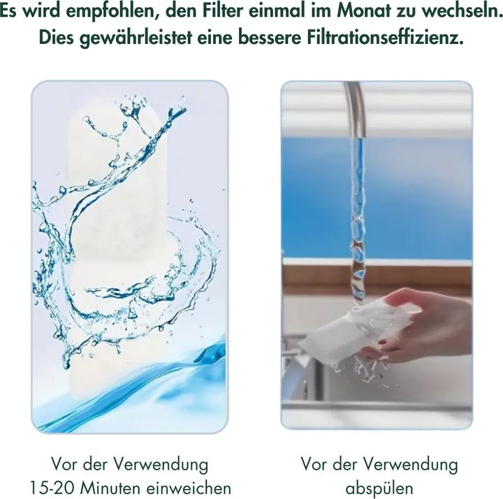Produktbild Suba Katzenbrunnen Filter, Ersatzfilter Für Trinkbrunnen, 6 Stück