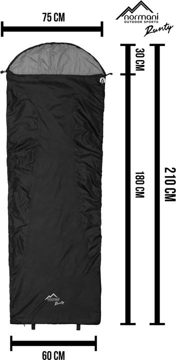 Actual product image Normani Ultralight sleeping bag Runty (210 cm)