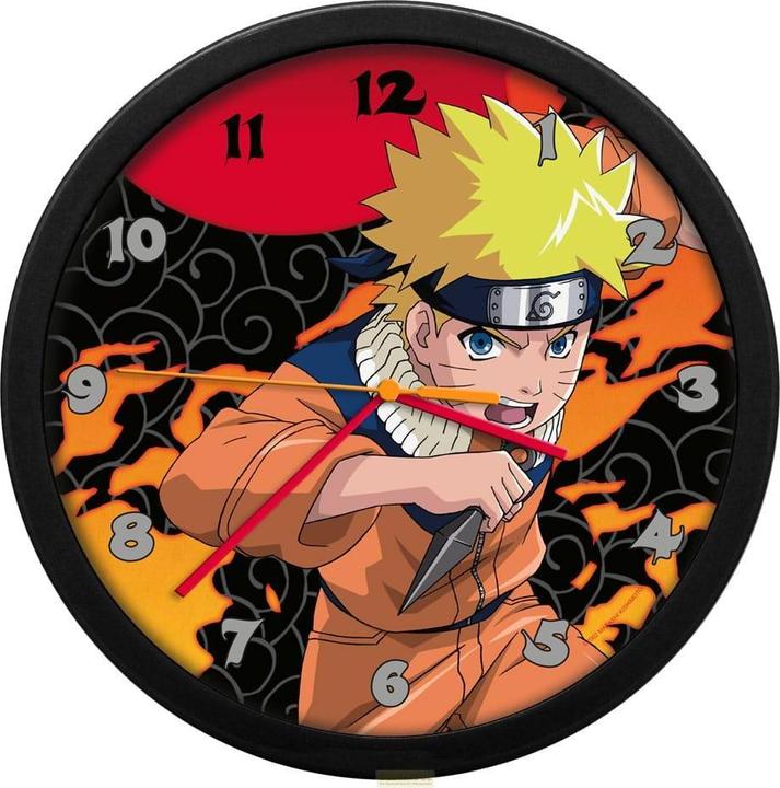 Actual product image Dungeons & Dragons Kids Licensing Wall Clock, Naruto, 24x24x2.5 (25 cm)