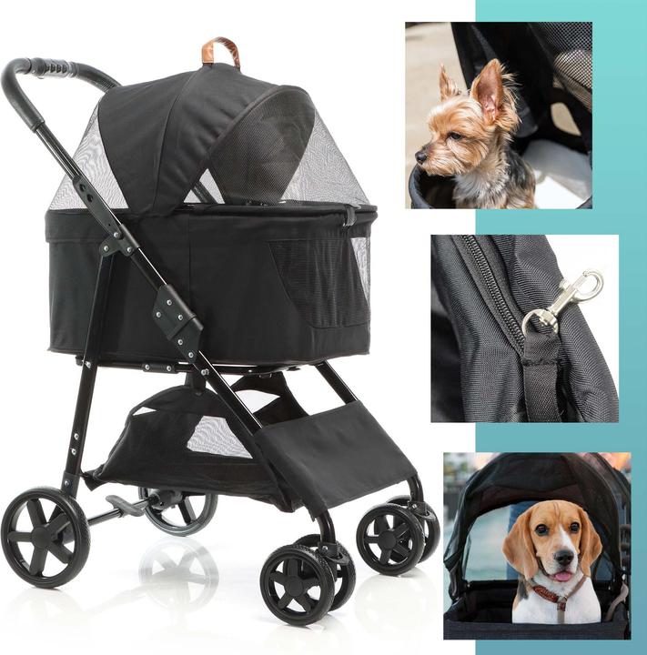 Immagine prodotto Fudajo 2in1 Hundewagen (Cane, Traspirante, Pieghevole)