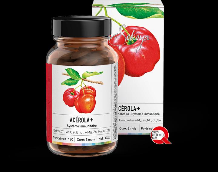 Image du produit Sekoya Acérola + | Vitamine C naturelle (180 pièce(s), Cachets)