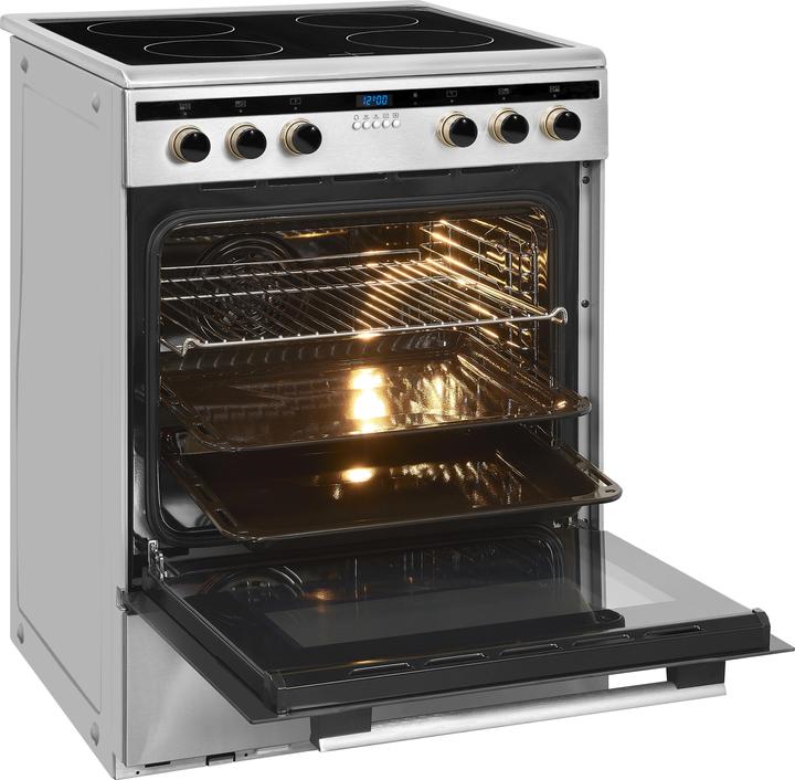 Actual product image Exquisit EHI 60-3 stainless steel