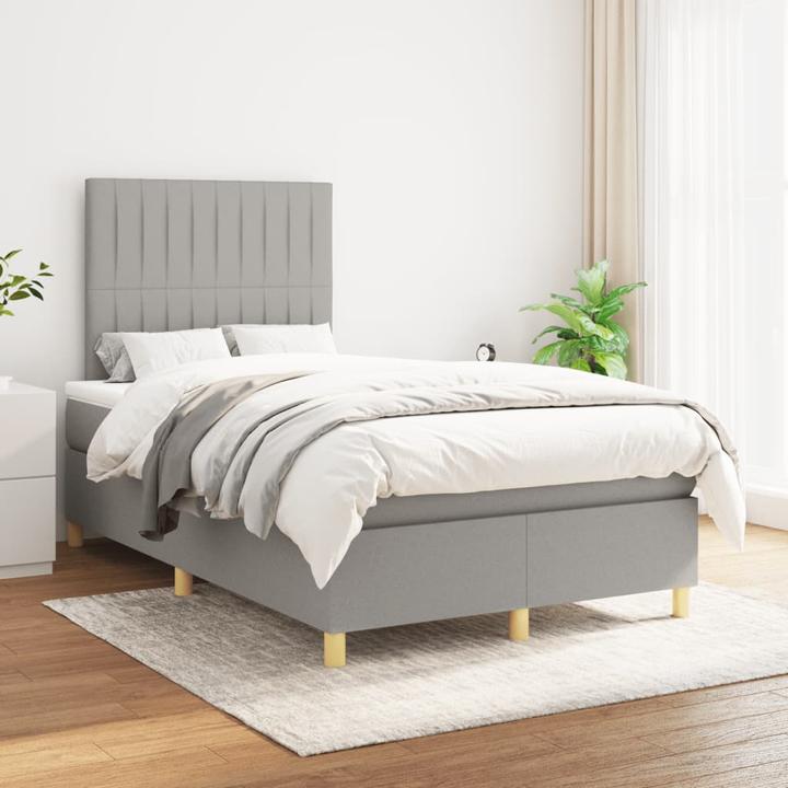 Produktbild VidaXL Bo x springbett mit Matratze 120 x 190 cm Stoff (120 x 190 cm)