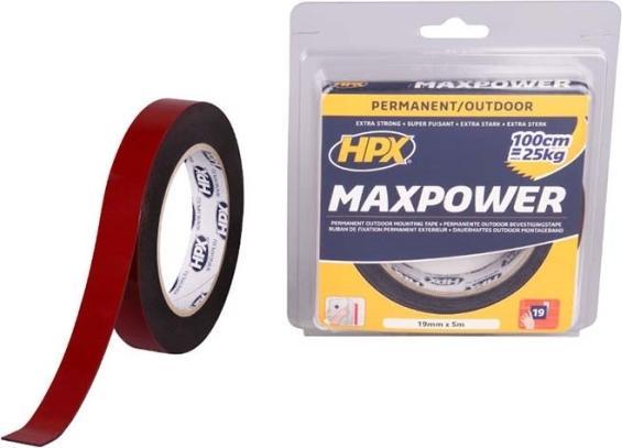 Produktbild HPX Max Power Outdoor mounting tape - black 19mm x 5m (19 mm)