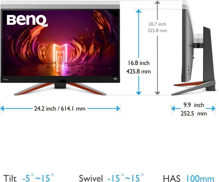 Actual product image BenQ EX2710Q (2560 x 1440 pixels, 27")