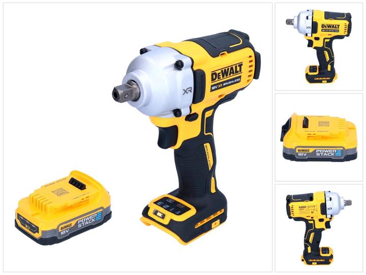 Immagine prodotto DeWalt DCF 892 N Avvitatore a impulsi a batteria 18 V 812 Nm 1/2" brushless + 1x batteria Powerstack 1,7 (Batteria ricaricabile)