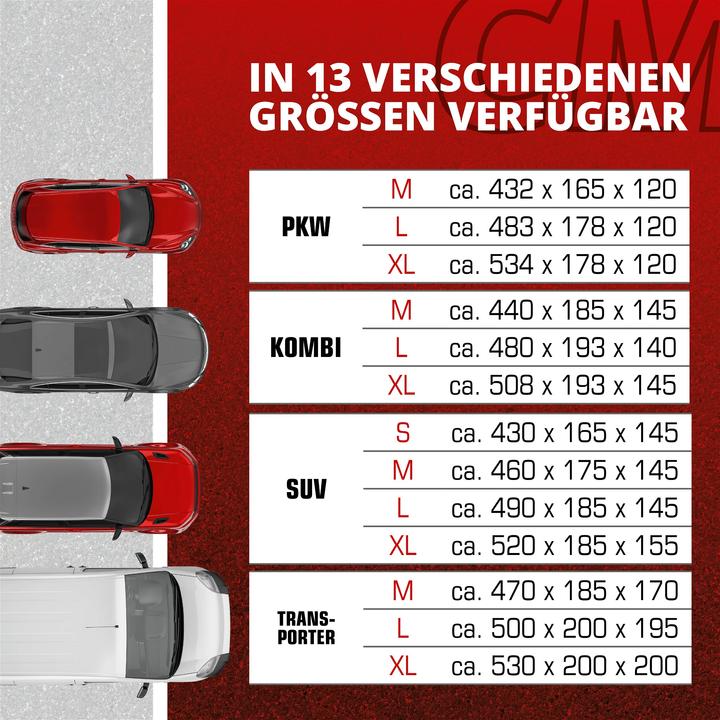 Produktbild Walser Autoplane All Weather Plus, PKW-Abdeckplane Kombi Gröe XL grau