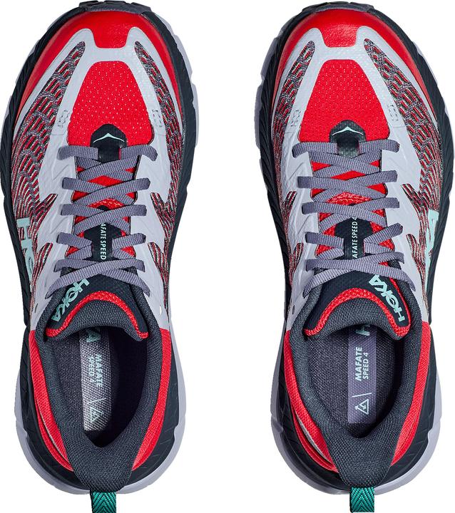 Actual product image Hoka Mafate Speed 4 Laufschuhe Cerise / Stormy Skies Damen (38.5, 39)