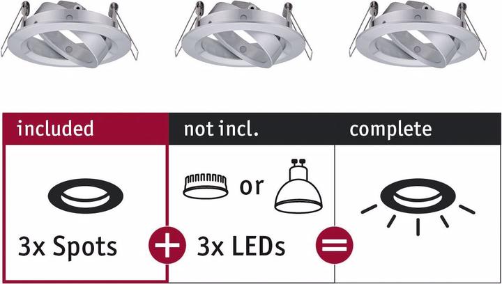 Actual product image Paulmann Recessed light Choose Set