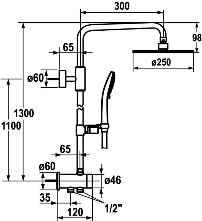 Produktbild KWC Duschsystem