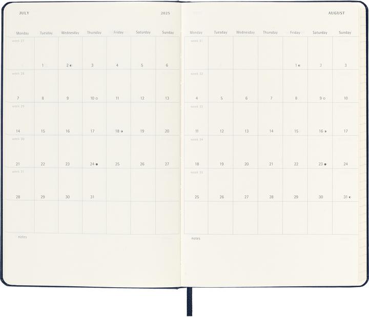 Produktbild Moleskine Notizkalender (A5, Englisch)