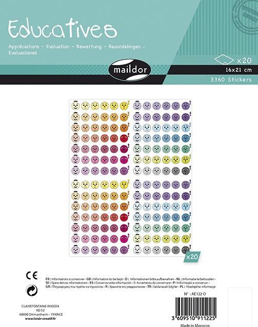 Image du produit Maildor Educatives, Sach 20pl 16x21cm, Appréciations - Multicolore