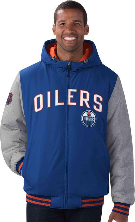Image du produit G-III Veste en polypropylène à front froid des Oilers d'Edmonton (L)