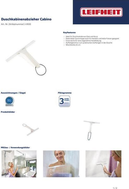 Produktbild Leifheit Duschkabinenabzieher Cabino