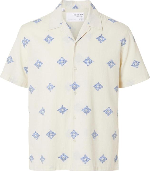 Image du produit Selected Homme Chemise à manches courtes en coton imprimé (S)