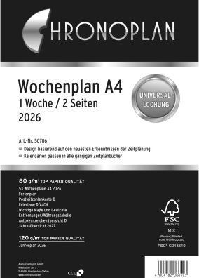 Chronoplan Wochenplan (A4, German)