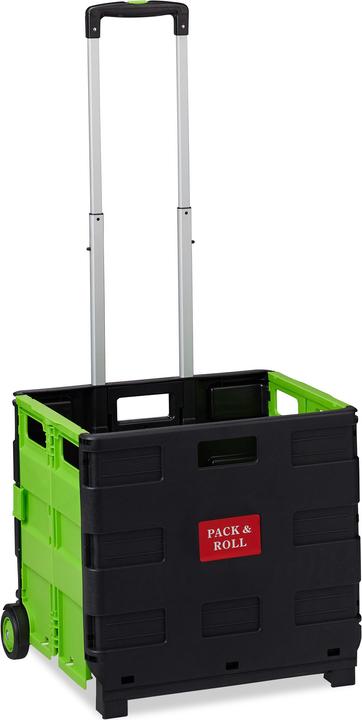 Immagine prodotto Relaxdays Carrello Portaspesa Pieghevole,Manico Telescopico