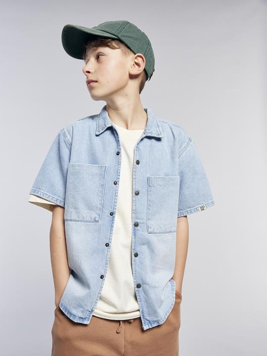 Produktbild Jonen Jungen Kurzarm-Hemd aus Light-Denim (128)