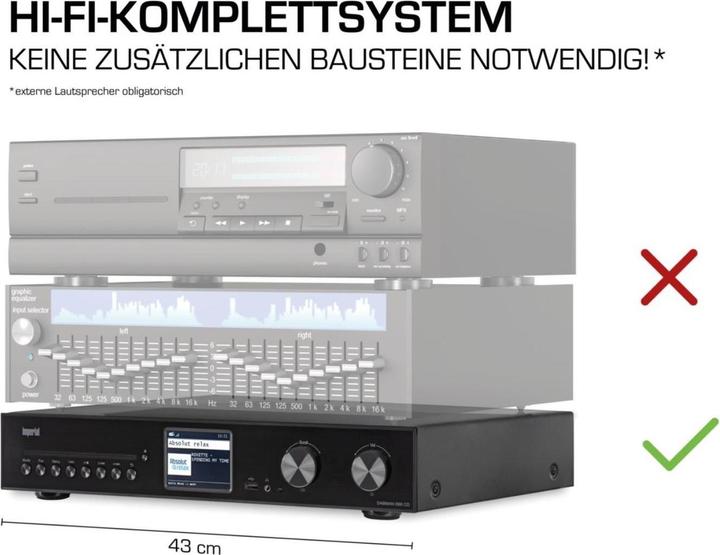Produktbild Imperial Dabman i560 CD (FM, DAB+, UKW, Internetradio, Bluetooth, WLAN)