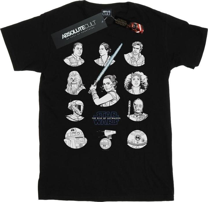 Produktbild Star Wars The Rise Of Skywalker Resistance Charcter Line Up Mono TShirt (5XL)
