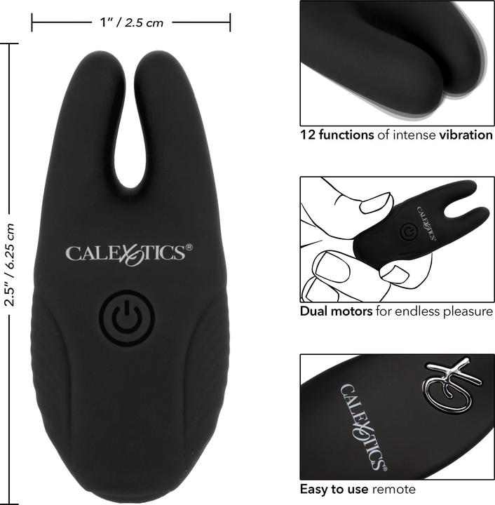 Actual product image CalExotics Nipple clamps with remote control