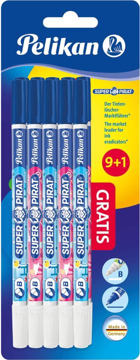 Pelikan Gomma da cancellare Super Pirata 850B, blister di 10 due punte