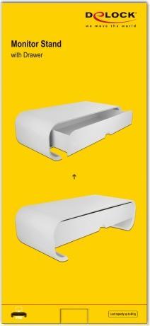 Actual product image Delock 18324 Flat Screen Table Mount Freestanding White