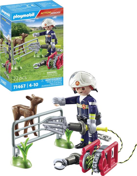 Actual product image Playmobil Fire Brigade Animal Rescue (71467, Playmobil Action Heroes)