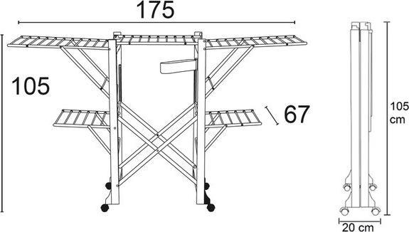Actual product image Europe & Nature Drying rack (30 m)