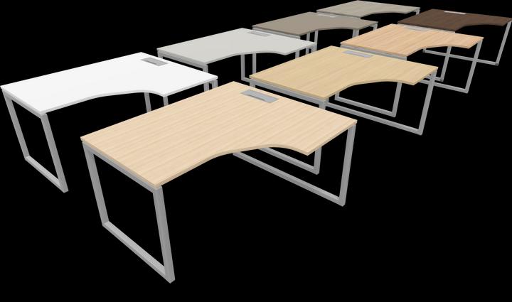 Produktbild Narbutas Nova O Eckschreibtisch Rechts (1400 x 1200 x 740 mm)
