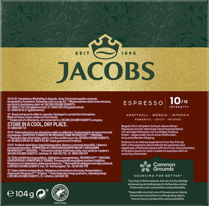 Actual product image Jacobs Espresso Intenso (20 x Port.)