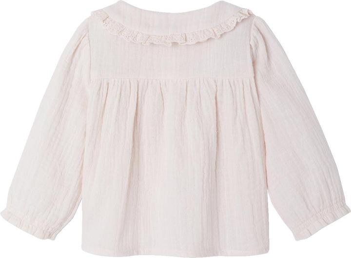 Actual product image Vertbaudet Baby Bluse mit Bubikragen, Baumwollmusselin (62)