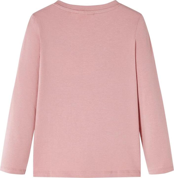 Actual product image VidaXL Children's long-sleeved shirt pink 128,Material: 95 % cotton. 5 (128)