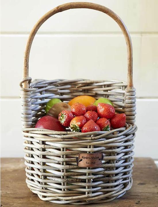 Actual product image Rivièra Maison Rattan basket with bow handle Riviera Maison